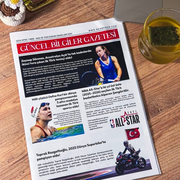 KPSS Güncel Bilgiler Gazetesi