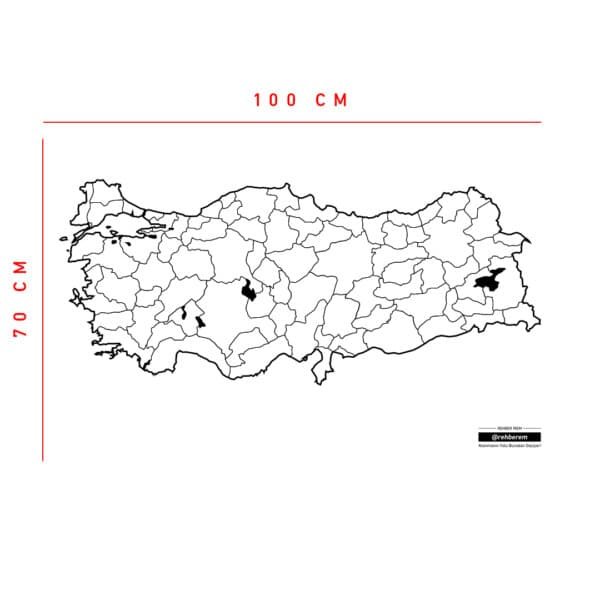 Duvar Türkiye Haritası